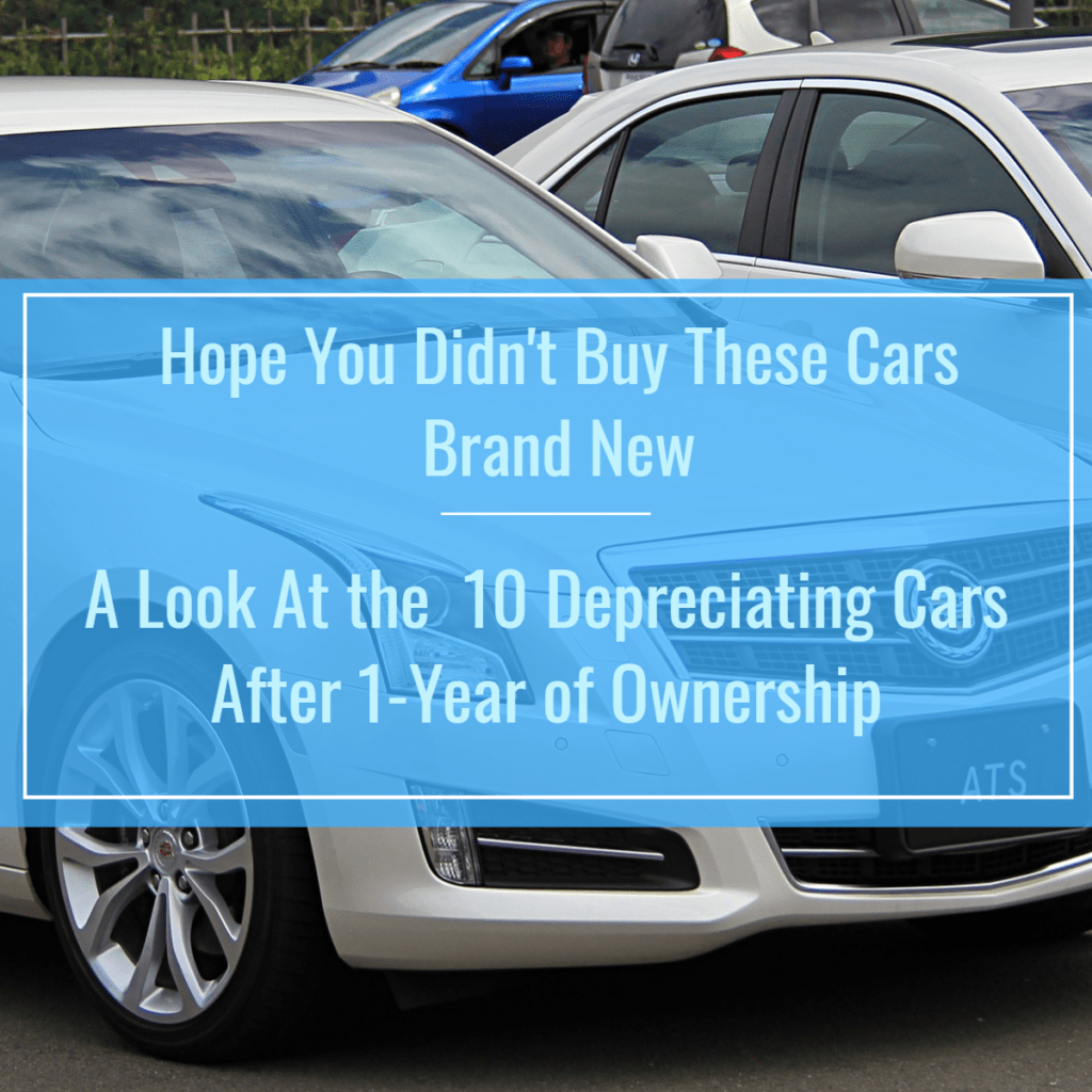 An inforgraphic cover on depreciating cars